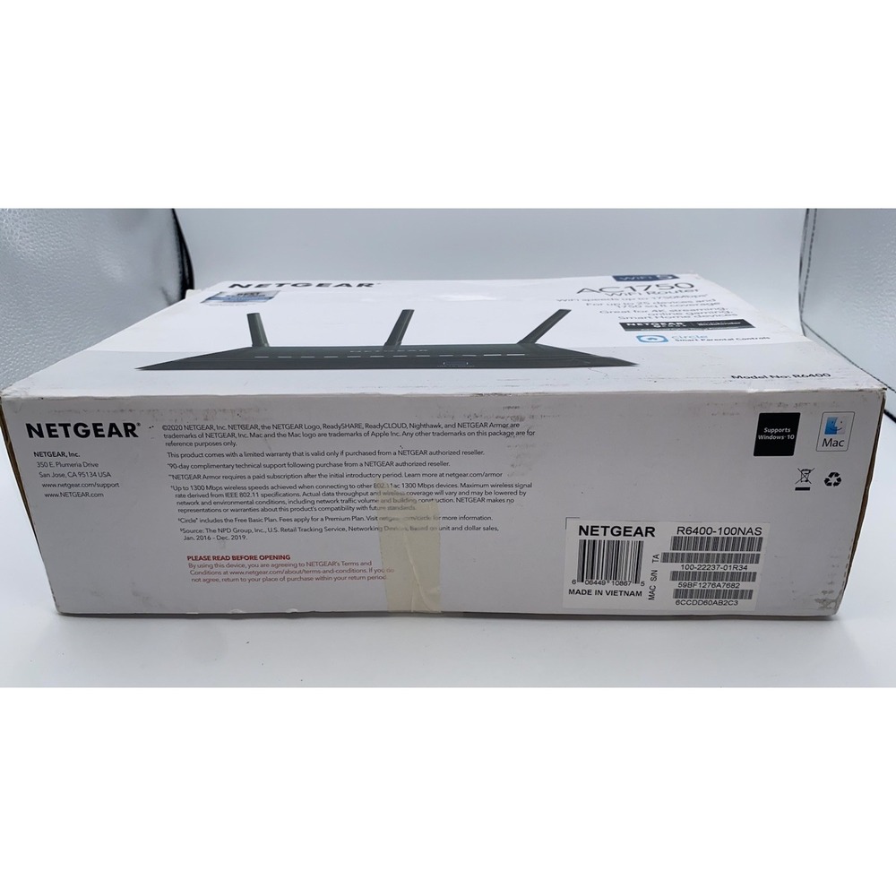 Netgear‎ AC1750 R6400v2 - Picture 3 of 11